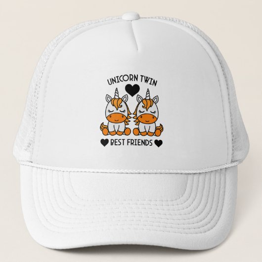 eenhoorn tweelingzus trucker pet (Voorkant)