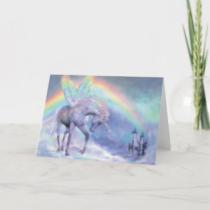 Eenhoorn van de Regenboog ArtCard Kaart
