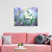 Eenhoorn van de vlinders Fine Art Canvas Print (Insitu (Woonkamer))