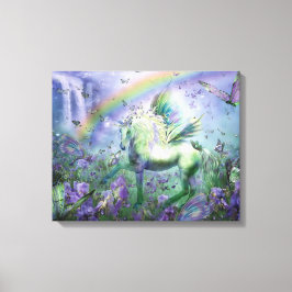 Eenhoorn van de vlinders Fine Art Canvas Print