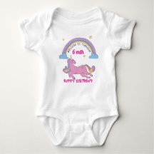 Eenhoorn Verjaardag Baby Bodysuit – Aangepaste Naa