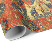 Eenhoorn Wandtapijten Lady Legend Middeleeuws Cadeaupapier (Rol Hoek)