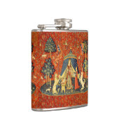 Eenhoorn Wandtapijten Lady Legend Middeleeuws Heupfles (Rechts)