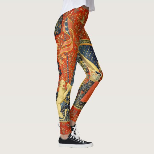 Eenhoorn Wandtapijten Lady Legend Middeleeuws Leggings (Rechts)
