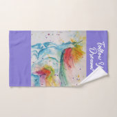 Eenhoorn Waterverf Rainbow Your Dreams Meisjes Bad Handdoek (Handdoek)