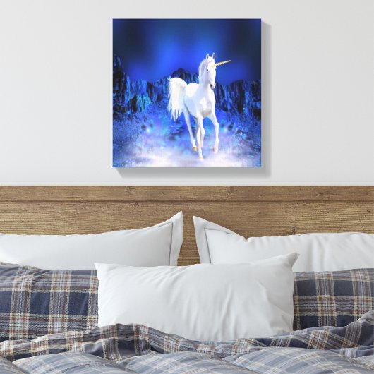 Eenhoorn Wensen Canvas Afdruk (Insitu (Slaapkamer))