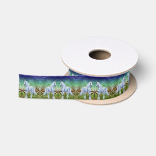 Eenhoorn Woodland Gate Fantasy Paard Art Lint