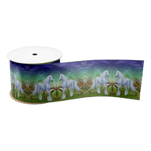 Eenhoorn Woodland Gate Fantasy Paard Art Lint