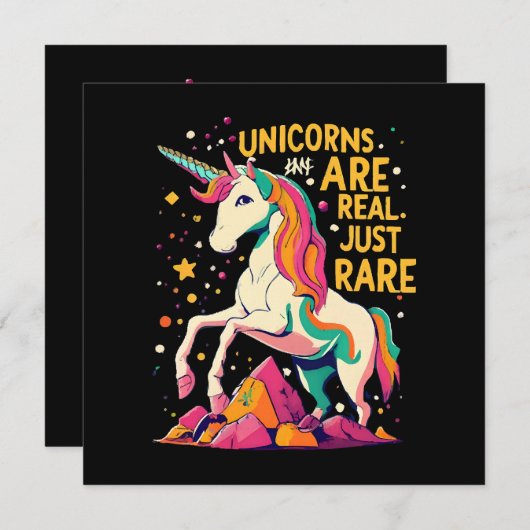 Eenhoorn zijn echt gewoon zeldzaam (Voorkant / Achterkant)