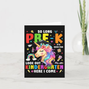 Eenhoorn zo lang Pre K Afstuderen kleuterschool hi Kaart