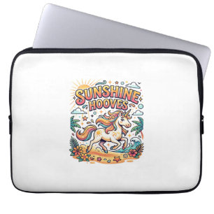 Eenhoorn Zonneschijn Hoeven Commerciële Sticker en Laptop Sleeve