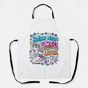 Eenhoorn Zweet Nu Glans Later Cadeaubon Vector D Schort