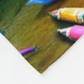 Eenhoornartiest Fleece Deken (Hoek)