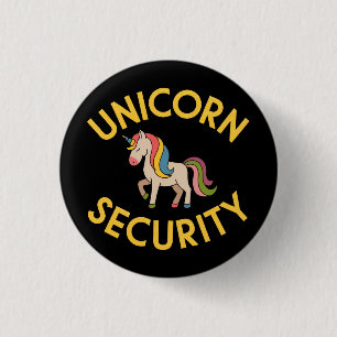 Eenhoornbeveiliging: houd de magie veilig met een  ronde button 3,2 cm
