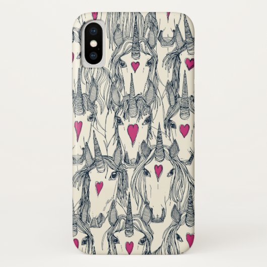 eenhoornliefde indigo roze parel Case-Mate iPhone case (Achterkant)