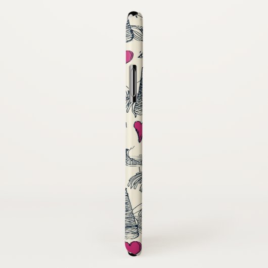 eenhoornliefde indigo roze parel Case-Mate iPhone case (Achterkant / rechts)