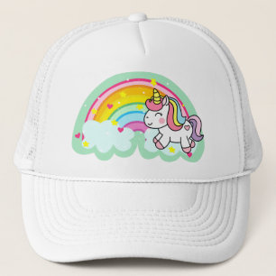 Eenhoornpaard met regenboog Cartoon-24964 Trucker Pet