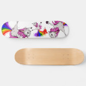 eenhoornregenboogvanger skateboard (Horizontaal)