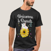 Eenhoorns en Donuts Leuke Strooiingen Donut T-shirt (Voorkant)