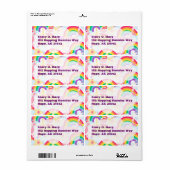 Eenhoorns en Rainbows Label (Full Sheet)