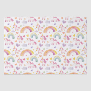 Eenhoorns en regenbogen Baby Gift Tissuepapier
