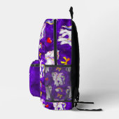 Eenhoorns en Regenbogen Magisch Paarse Bedrukte Rugzak (Rechts)