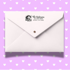 Eenhoorns en verjaardag  zelfinktende stempel