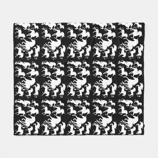 eenhoorns fleece deken (Voorkant (Horizontaal))