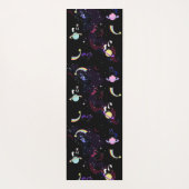 Eenhoorns in Space Yoga Mat (Achterkant)