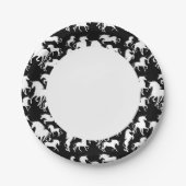 eenhoorns papieren bordje (Voorkant)