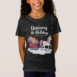 Eenhoorns Sleigh de Feestdagen Shirt