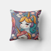 Eenhoorns & Sprinkles Afdrukken Kussen (Achterkant)