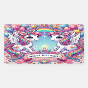 Eenhoorns van de Regenboog Koninklijke Spandoek