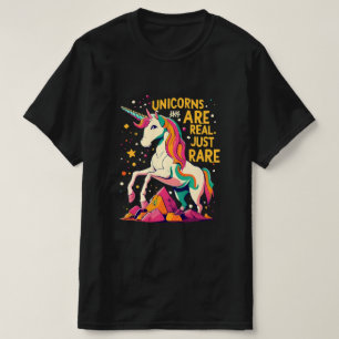 Eenhoorns zijn echt, alleen zeldzaam t-shirt