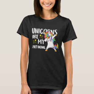 Eenhoorns zijn mijn Spirit Animal Dab voor kindere T-shirt