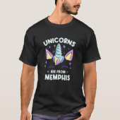 Eenhoorns zijn van Memphis Tennessee Verjaardag TN T-shirt (Voorkant)