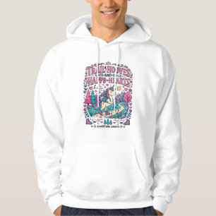 Eenhoornspoor Hoeven en Gelukkige Harten Kleurrijk Hoodie