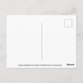 eenhoornsymboliek briefkaart (Achterkant)