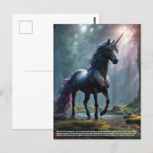 eenhoornsymboliek briefkaart