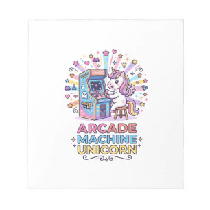 Eenhoring Arcade Machine Eenhoring Afdrukklaar POD Notitieblok