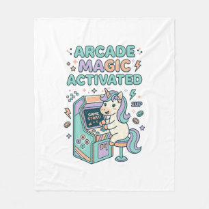 Eenhoring Arcade Magie Geactiveerde Trendy Product Fleece Deken