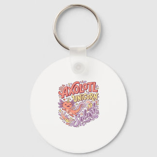 Eenhoring Axolotl Eenhoring Spat Fantasievol Witte Sleutelhanger