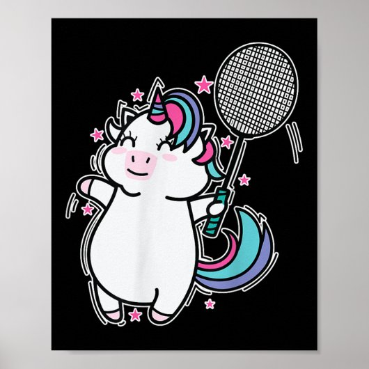 Eenhoring Badminton Poster (Voorkant)