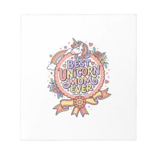 Eenhoring Beste Eenhoring Moeder Ooit Whimsical Za Notitieblok