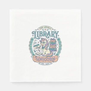 Eenhoring Bibliotheek Eenhoring Whimsical Grafisch Servet