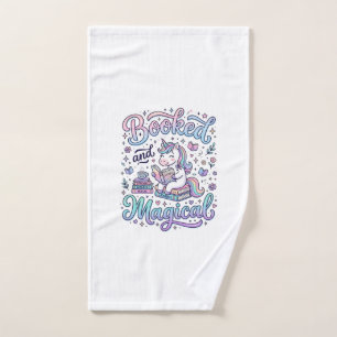 Eenhoring Boek en Magisch Cadeau Idee Typografie D Handdoek