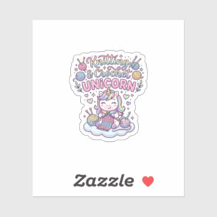 Eenhoring Breien Haak Eenhoring Schattige Typograf Sticker