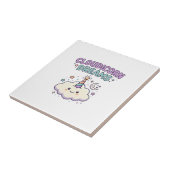 Eenhoring Cloudicorn Dromen Trendy Grafisch T-shir Tegeltje (Zijkant)
