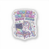 Eenhoring Code Eenhoring Debug Team Charmerende Ma Sticker (Voorkant)