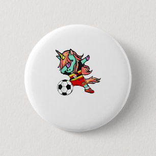 Eenhoring Dab Oeganda Voetbalshirt Oegandese Voetb Ronde Button 5,7 Cm
